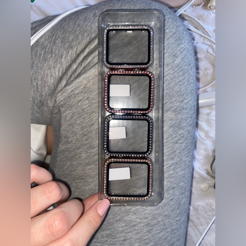 4 Pack Bling Case for Apple Watch Series 9/8/7 41mm